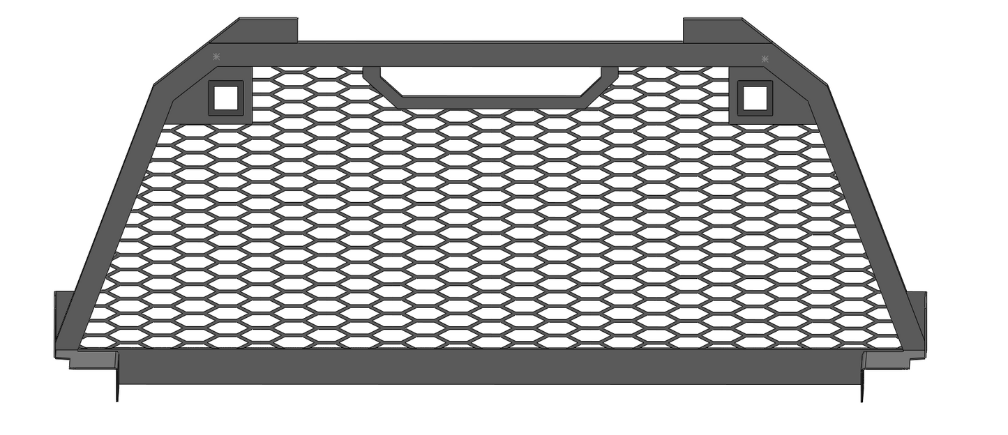 Single Frame Mesh Rack Design