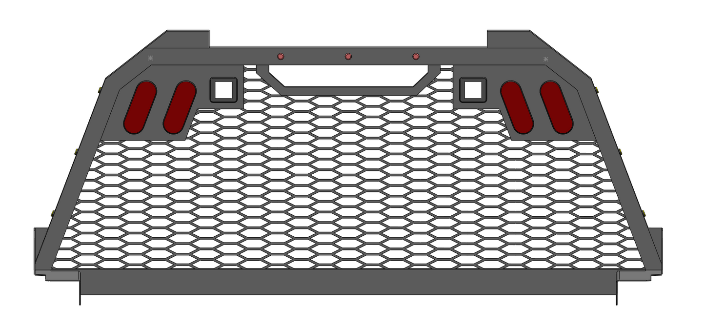 Single Frame Mesh Rack Design