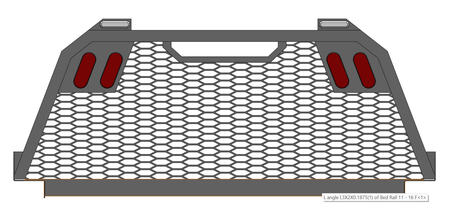 Single Frame Mesh Rack Design