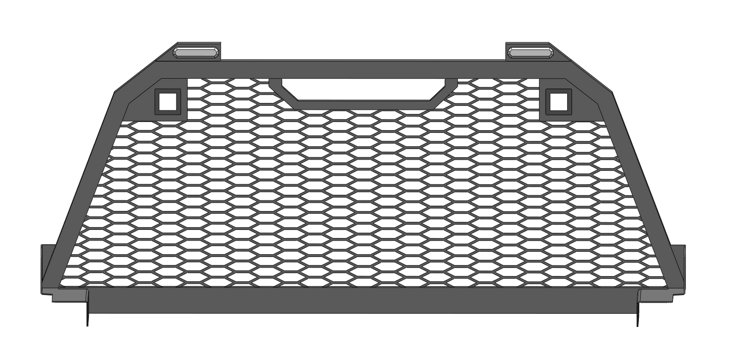 Single Frame Mesh Rack Design