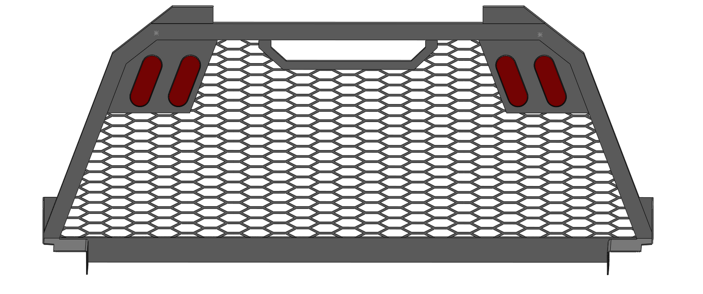 Single Frame Mesh Rack Design