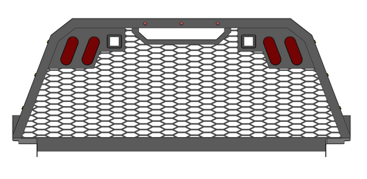 Single Frame Mesh Rack Design