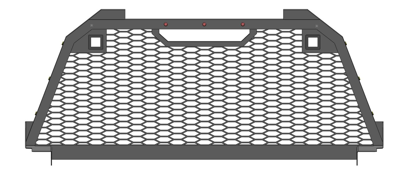 Single Frame Mesh Rack Design