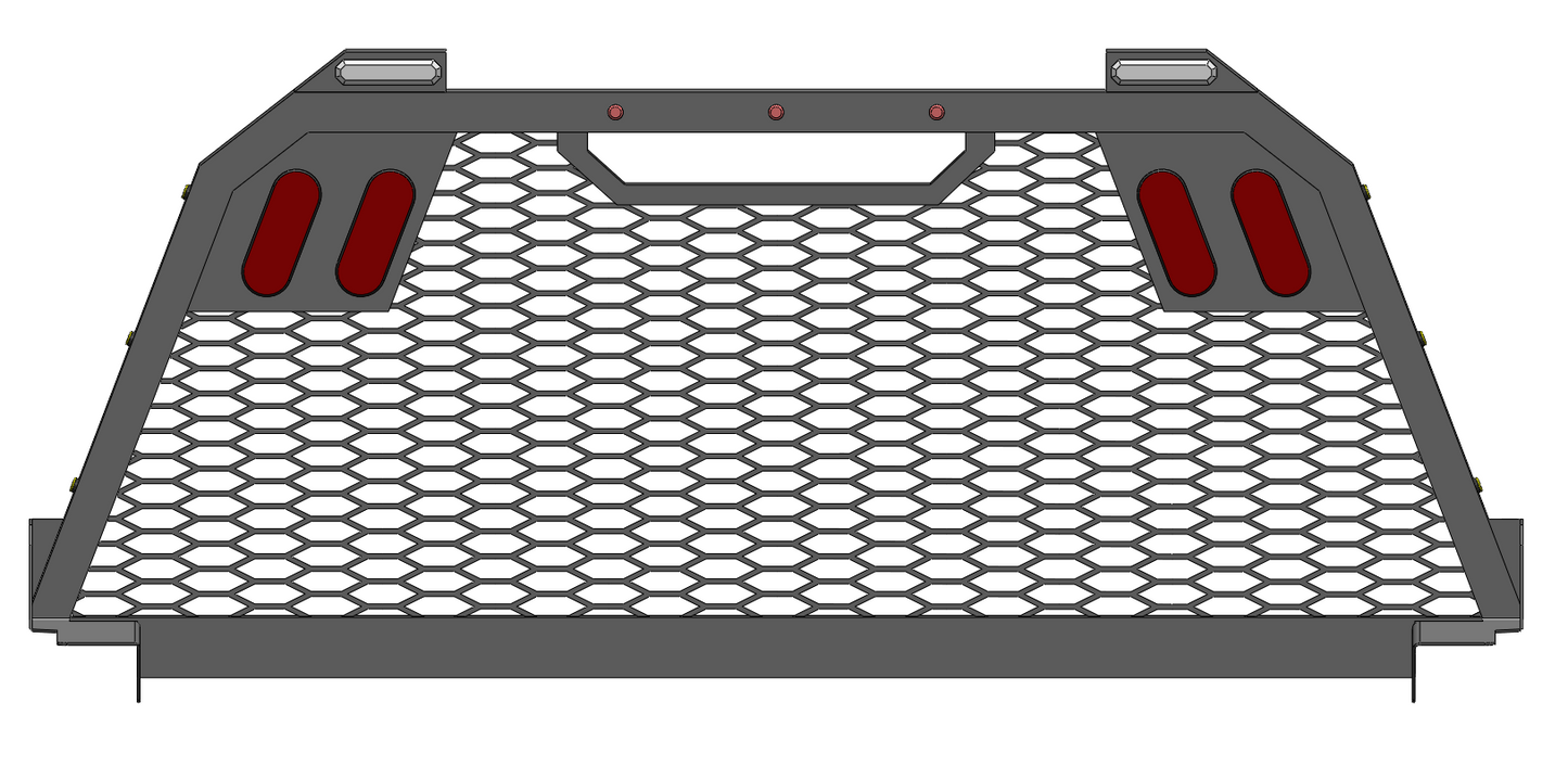 Single Frame Mesh Rack Design