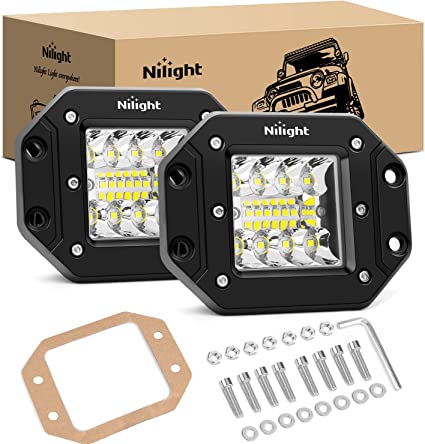 Nilight LED Flush Mount Combo Beam Pod Lights